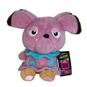 Pokemon Detective Pikachu Snubbull Talking Plush